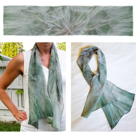 silk georgette scarf - Picture 1 of 1